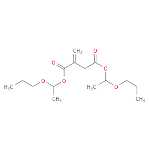 Butanedioic acid, methylene-, bis(1-propoxyethyl) ester