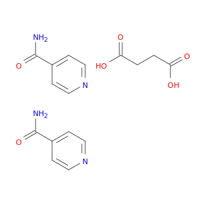 Butanedioic acid, compd. with 4-pyridinecarboxamide (1:2)