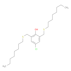 Phenol, 4-chloro-2,6-bis[(octylthio)methyl]-