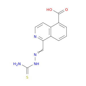 5-Isoquinolinecarboxylicacid, 1-[[2-(aminothioxomethyl)hydrazinylidene]methyl]-