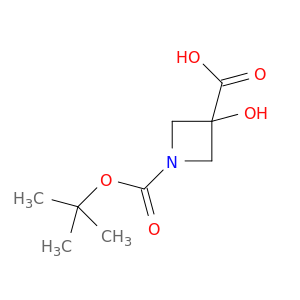 1-Boc-3-羟基氮杂环丁烷-3-甲酸