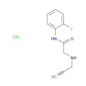 N-(2-fluorophenyl)-2-[(prop-2-yn-1-yl)amino]acetamide hydrochloride