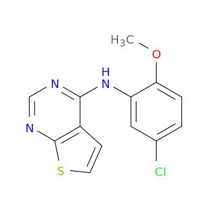 Thieno[2,3-d]pyrimidin-4-amine, N-(5-chloro-2-methoxyphenyl)-