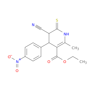 ETHYL 1,4,5,6-TETRAHYDRO-5-CYANO-2-METHYL-4-(4-NITROPHENYL)-6-THIOXONICOTINATE