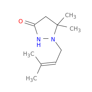 3-Pyrazolidinone, 5,5-dimethyl-1-(3-methyl-2-butenyl)-