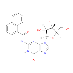 Guanosine, N-(naphthalenylcarbonyl)-