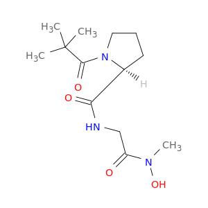 Glycinamide, 1-(2,2-dimethyl-1-oxopropyl)-L-prolyl-N-hydroxy-N-methyl-