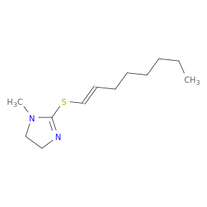 1H-Imidazole, 4,5-dihydro-1-methyl-2-[(1E)-1-octenylthio]-