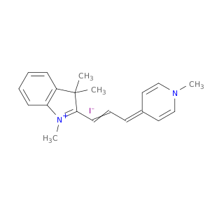 1-METHYL-4-[3-(1,3,3-TRIMETHYL-INDOLIN-2-YLIDENE)-ALLYL]-PYRIDINIUM IODIDE