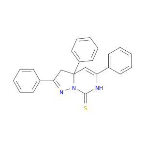 Pyrazolo[1,5-c]pyrimidine-7(3H)-thione, 3a,6-dihydro-2,3a,5-triphenyl-