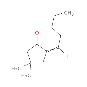 Cyclopentanone, 2-(1-iodopentylidene)-4,4-dimethyl-