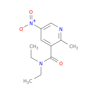 3-Pyridinecarboxamide, N,N-diethyl-2-methyl-5-nitro-