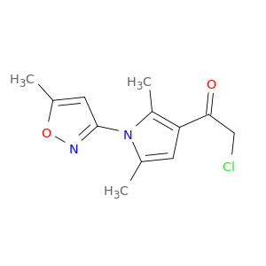 2-Chloro-1-[2,5-dimethyl-1-(5-methyl-1,2-oxazol-3-yl)-1H-pyrrol-3-yl]ethan-1-one