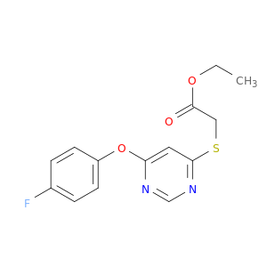 Acetic acid,2-[[6-(4-fluorophenoxy)-4-pyrimidinyl]thio]-, ethyl ester