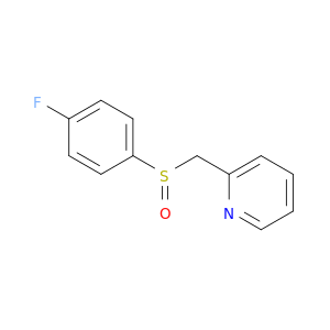 Pyridine, 2-[[(4-fluorophenyl)sulfinyl]methyl]-