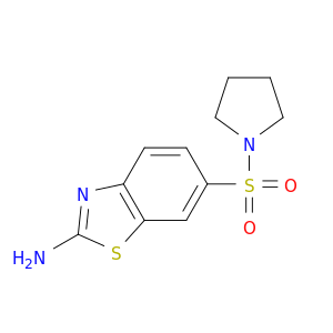 6-(1-吡咯烷基磺酰基)-1,3-苯并噻唑-2-胺
