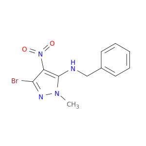 3-溴-1-甲基-4-硝基-N-(苯基甲基)-1H-吡唑-5-胺
