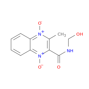 2-Quinoxalinecarboxamide, N-(hydroxymethyl)-3-methyl-, 1,4-dioxide