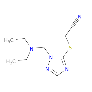 Acetonitrile, [[1-[(diethylamino)methyl]-1H-1,2,4-triazol-5-yl]thio]-