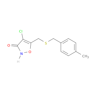3(2H)-Isoxazolone, 4-chloro-5-[[[(4-methylphenyl)methyl]thio]methyl]-