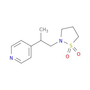 Pyridine, 4-[2-(1,1-dioxido-2-isothiazolidinyl)-1-methylethyl]-