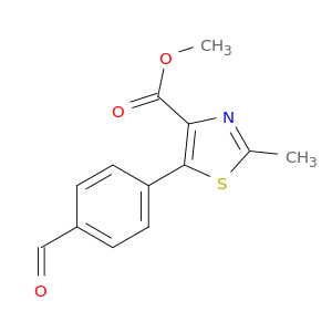 4-Thiazolecarboxylic acid, 5-(4-formylphenyl)-2-methyl-, methyl ester