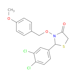 4-Thiazolidinone, 2-(3,4-dichlorophenyl)-3-[(4-methoxyphenyl)methoxy]-
