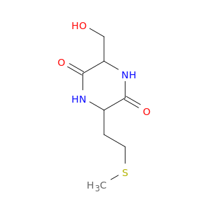 3-(HYDROXYMETHYL)-6-[2-(METHYLTHIO)ETHYL]-2,5-PIPERAZINEDIONE