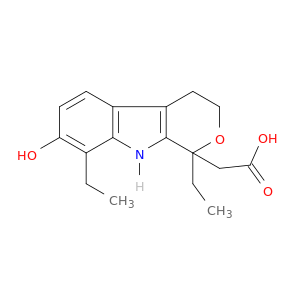 Pyrano[3,4-b]indole-1-aceticacid, 1,8-diethyl-1,3,4,9-tetrahydro-7-hydroxy-