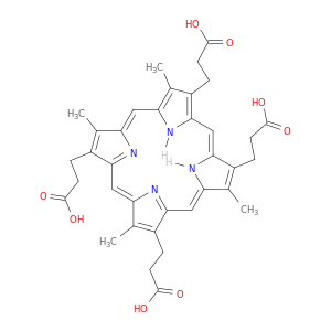 21h,22h-porphine-3,7,12,17-tetrapropanoic acid, 2,8,13,18-tetramethyl-