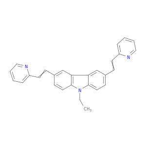9H-Carbazole, 9-ethyl-3,6-bis[2-(2-pyridinyl)ethenyl]-