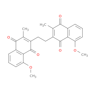 1,4-Naphthalenedione, 2,2'-(1,2-ethanediyl)bis[8-methoxy-3-methyl-