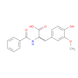 2-(Benzoylamino)-3-(4-羟基-3-甲氧基苯基)-2-丙烯酸