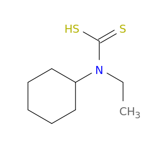 (cyclohexyl-ethyl-amino)methanedithioic acid