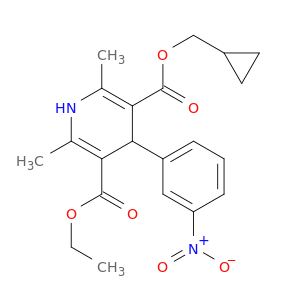 3,5-Pyridinedicarboxylicacid, 1,4-dihydro-2,6-dimethyl-4-(3-nitrophenyl)-, 3-(cyclopropylmethyl)5-ethyl ester