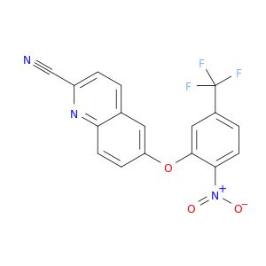 2-Quinolinecarbonitrile, 6-[2-nitro-5-(trifluoromethyl)phenoxy]-
