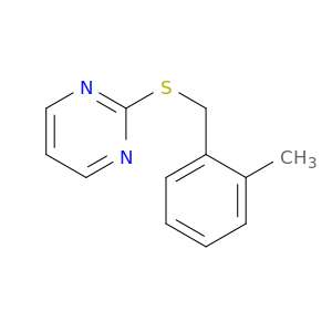 Pyrimidine, 2-[[(2-methylphenyl)methyl]thio]-
