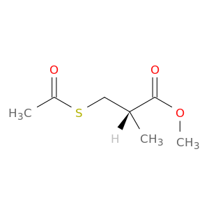 甲基(2S)-3-(乙酰硫基)-2-甲基丙酸盐