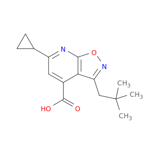 6-Cyclopropyl-3-(2,2-Dimethylpropyl)-[1,2]Oxazolo[5,4-B]Pyridine-4-Carboxylic Acid