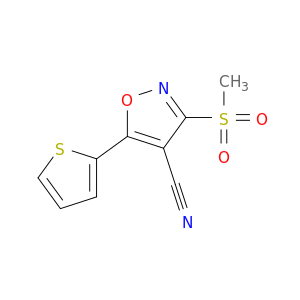 3-(METHYLSULFONYL)-5-(2-THIENYL)ISOXAZOLE-4-CARBONITRILE