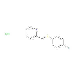 Pyridine, 2-[[(4-fluorophenyl)thio]methyl]-, hydrochloride
