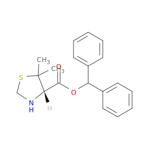 4-Thiazolidinecarboxylic acid, 5,5-dimethyl-, diphenylmethyl ester, (S)-