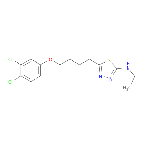1,3,4-Thiadiazol-2-amine, 5-[4-(3,4-dichlorophenoxy)butyl]-N-ethyl-