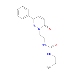 Urea, N-[2-(6-oxo-3-phenyl-1(6H)-pyridazinyl)ethyl]-N'-propyl-