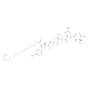 L-Alanine,N-[N2-[N-[N-[N-(1-oxohexadecyl)-L-tyrosyl]-L-seryl]-L-seryl]-L-asparaginyl]-(9CI)