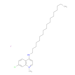Quinolinium, 7-chloro-1-methyl-4-(octadecylamino)-, iodide