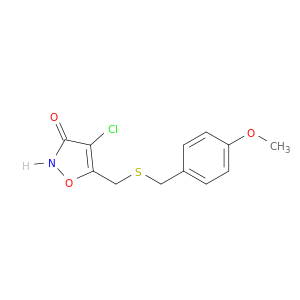 3(2H)-Isoxazolone, 4-chloro-5-[[[(4-methoxyphenyl)methyl]thio]methyl]-