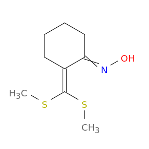Cyclohexanone, 2-[bis(methylthio)methylene]-, oxime