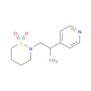 2H-1,2-Thiazine, tetrahydro-2-[2-(4-pyridinyl)propyl]-, 1,1-dioxide