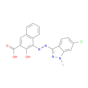 2-Naphthalenecarboxylicacid, 4-[2-(6-chloro-1H-indazol-3-yl)diazenyl]-3-hydroxy-